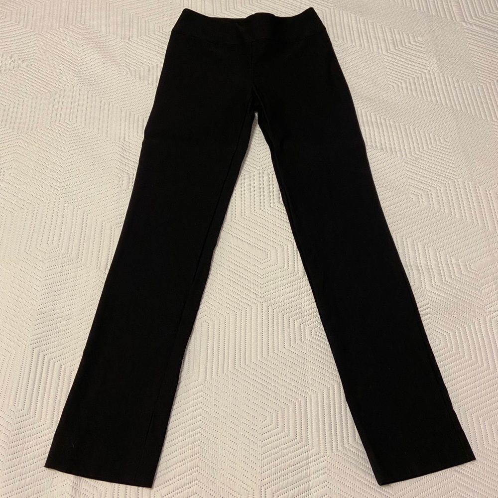 Nic+Zoe black full length boot cut pants
